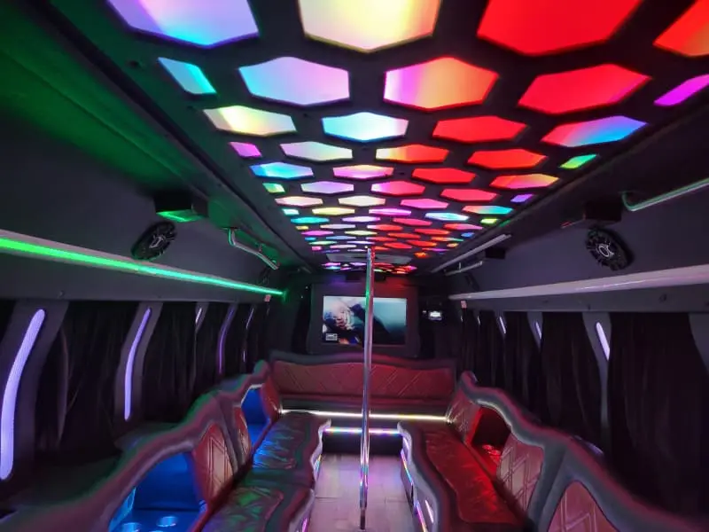 Fireball party bus in Washington DC for Buzzard Point parties