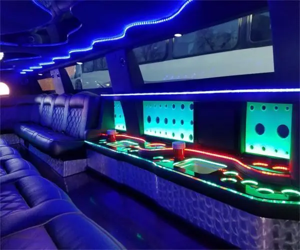 Cadillac Escalade limo interior